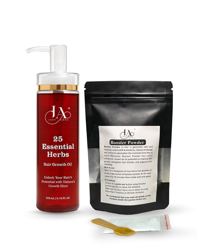 Hair Growth Oil & Booster Powder Combo